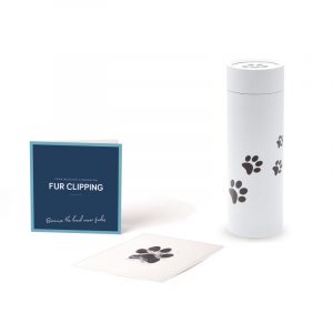 Pets in Peace Scattering Package with Scattering Tube, Ink Paw Print and Fur Clipping
